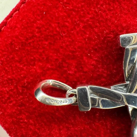 David Yurman 925 Sterling Silver Helios Cross Pendant Men's - Picture 6 of 6
